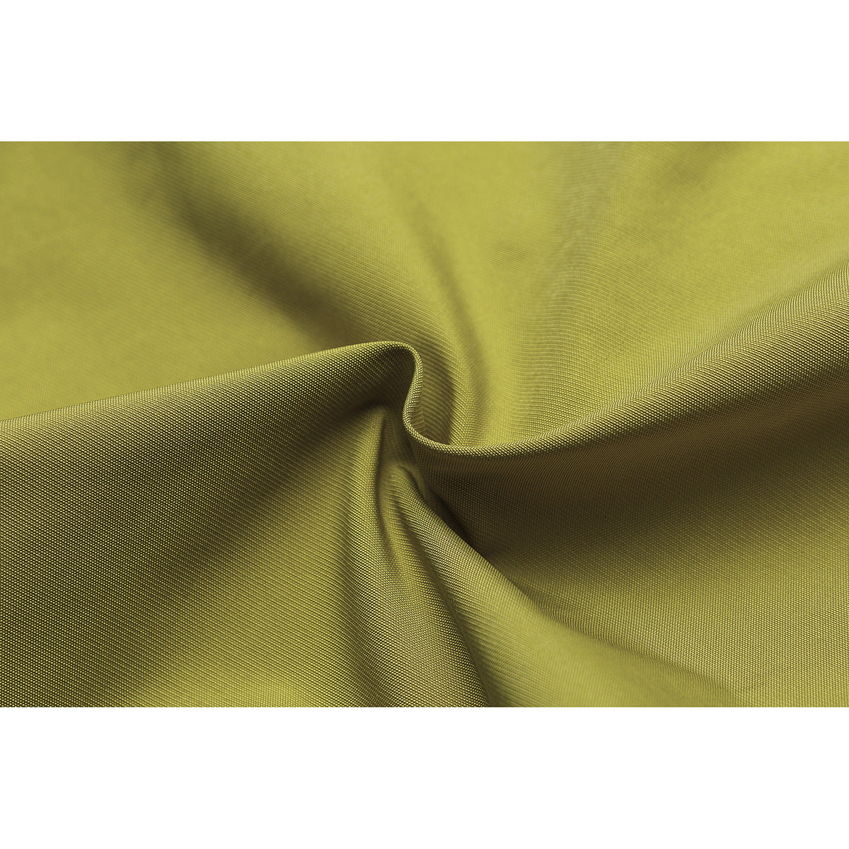 Extreme close-up of chartreuse fabric showing its fine woven texture and drape.